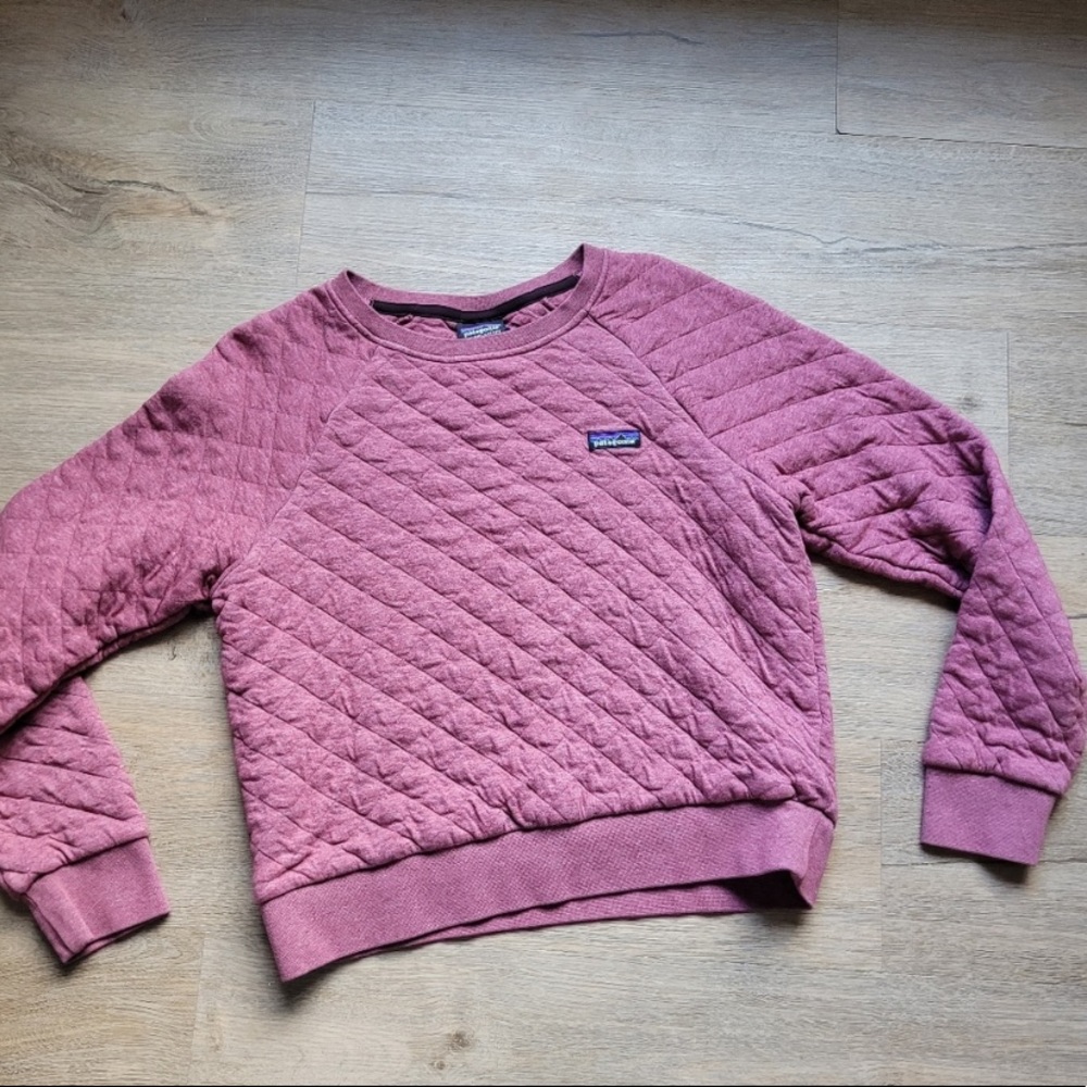 Patagonia organic quilted sweatshirt